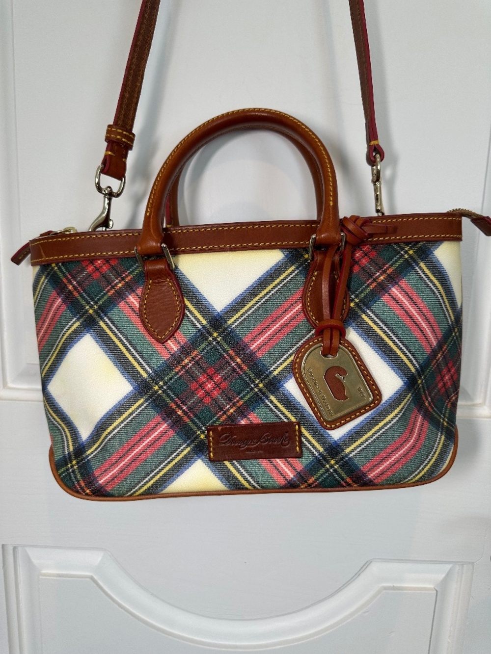 Dooney & Bourke plaid satchel